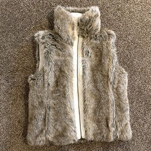 Esprit women’s reversible faux fur vest
